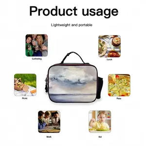 Matchstick Sky Portable Leather Lunch Bag