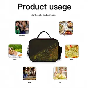 Sticky Notes Revolt Portable Leather Lunch Bag