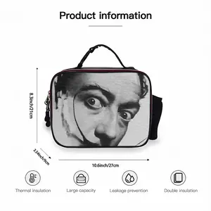 Salvador Dali Portable Leather Lunch Bag