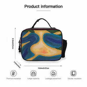 My Hokusai 15 Portable Leather Lunch Bag