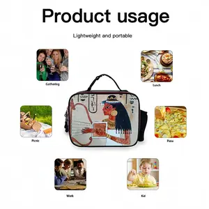 Melodies Portable Leather Lunch Bag