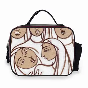 Solemn Faces Portable Leather Lunch Bag