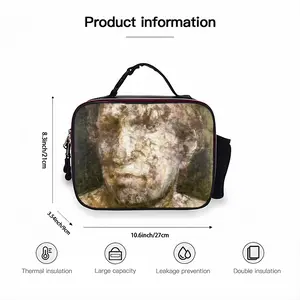 Face 5 Portable Leather Lunch Bag