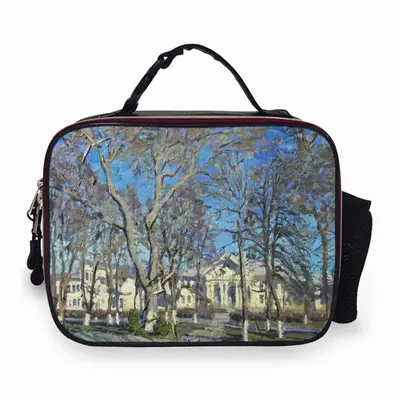 Sunny Day In Yaroslavl Portable Leather Lunch Bag