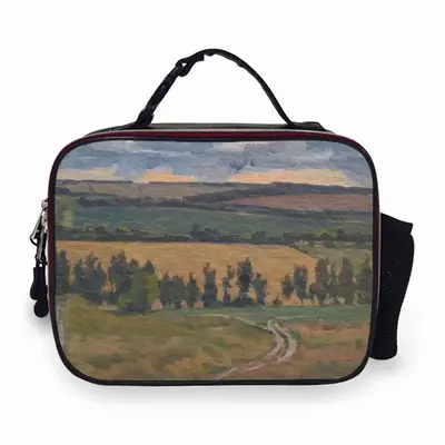 Autumn Fields Portable Leather Lunch Bag