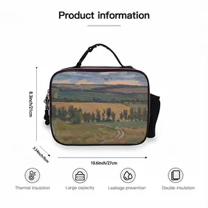 Autumn Fields Portable Leather Lunch Bag