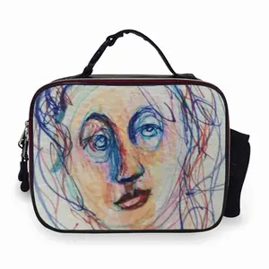 Please Wait For Me Portable Leather Lunch Bag