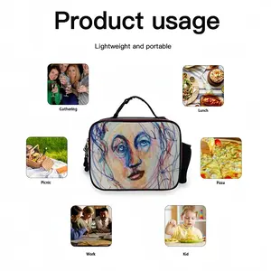 Please Wait For Me Portable Leather Lunch Bag