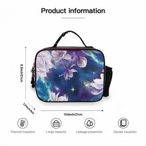 Space Extravaganza Portable Leather Lunch Bag