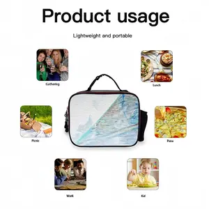 Brightening Portable Leather Lunch Bag