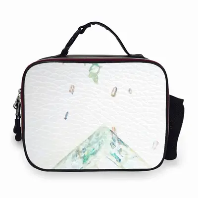 Structural Cracks Portable Leather Lunch Bag