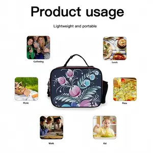 Night Pleasure Portable Leather Lunch Bag