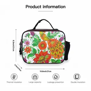 Passion Bird Portable Leather Lunch Bag