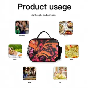 Tiger Tail Portable Leather Lunch Bag