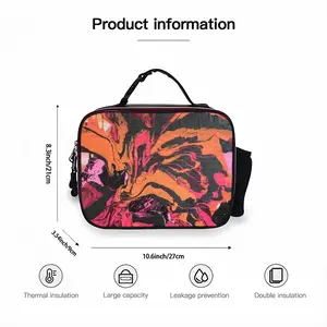 Tiger Tail Portable Leather Lunch Bag