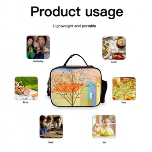 Tree I Portable Leather Lunch Bag