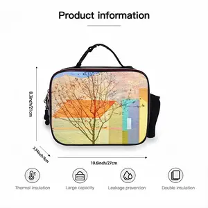 Tree I Portable Leather Lunch Bag