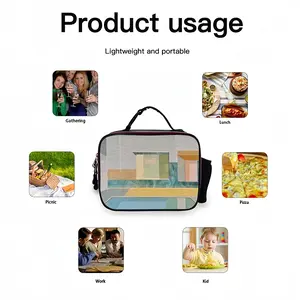 Yellow Carpet Portable Leather Lunch Bag