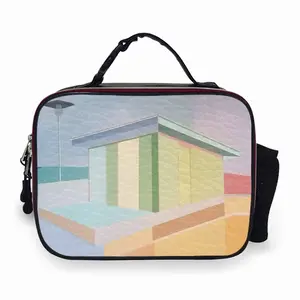 Color Rhytm Portable Leather Lunch Bag