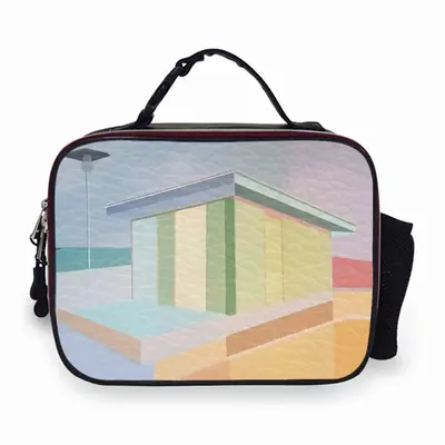 Color Rhytm Portable Leather Lunch Bag