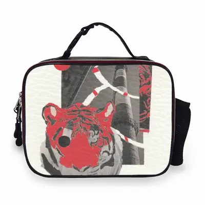 Wwf Amur Tiger Portable Leather Lunch Bag