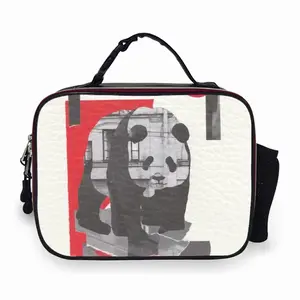 Wwf Panda Portable Leather Lunch Bag