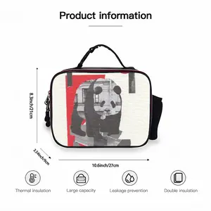 Wwf Panda Portable Leather Lunch Bag