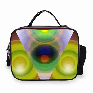 Eyes Space Portable Leather Lunch Bag