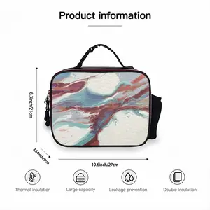 Passing By Portable Leather Lunch Bag