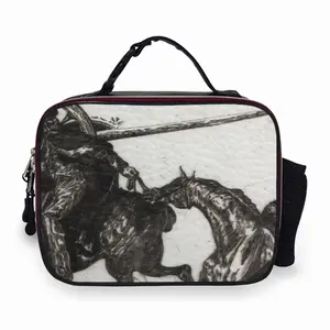 After Gericault A Portable Leather Lunch Bag