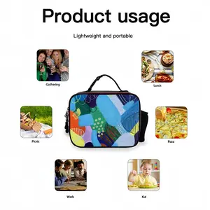 Flashy Emotions Portable Leather Lunch Bag