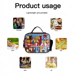 Drama Portable Leather Lunch Bag