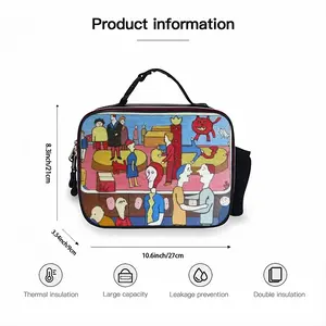 Drama Portable Leather Lunch Bag