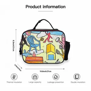 Garden Noises Portable Leather Lunch Bag