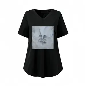 Women Silence Ii V-neck Short Sleeve T-Shirt (Long)