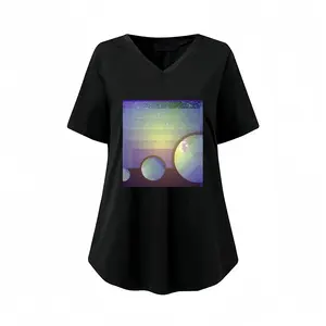 Women Horizon_Trio V-neck Short Sleeve T-Shirt (Long)