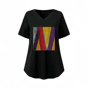 Women Prelude #13 V-neck Short Sleeve T-Shirt (Long)