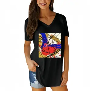 Women Meghan V-neck Short Sleeve T-Shirt (Long)