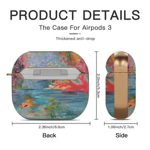 Alligator In Plastic River Airpods 3 Case (Hard Shell, Rose Gold)