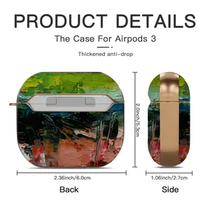 Colored Abstract Airpods 3 Case (Hard Shell, Rose Gold)