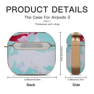 Summer Doodle Airpods 3 Case (Hard Shell, Rose Gold)