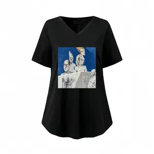 Women The Confession V-neck Short Sleeve T-Shirt (Long)