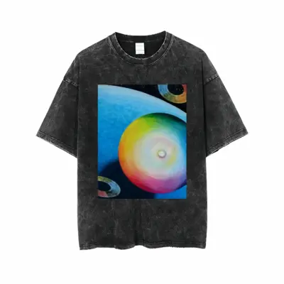 Men Planet Picture 02 (Goethe) Short Sleeve T-Shirt (Denim Fabric)