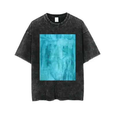 Men The Sea Short Sleeve T-Shirt (Denim Fabric)