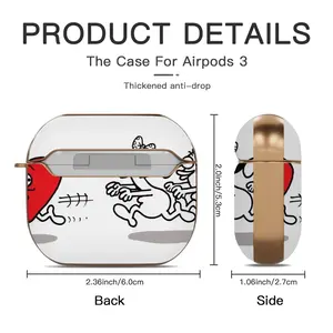 Chasing Love Airpods 3 Case (Hard Shell, Rose Gold)