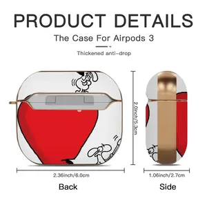 Axing Love Airpods 3 Case (Hard Shell, Rose Gold)