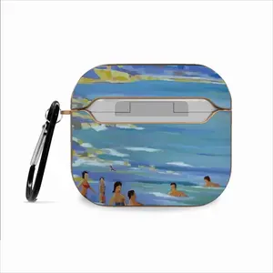 Bathers In Antibes Airpods 3 Case (Hard Shell, Rose Gold)