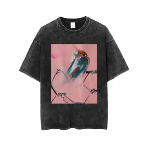 Men Wee Bird Short Sleeve T-Shirt (Denim Fabric)