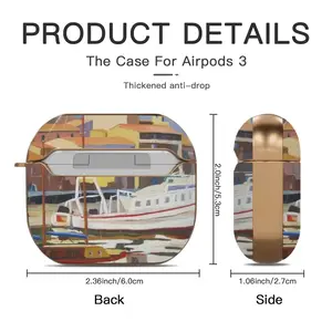 Sète The Navy Airpods 3 Case (Hard Shell, Rose Gold)