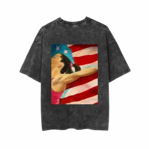 Men Mckayla Maroney Short Sleeve T-Shirt (Denim Fabric)